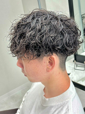 ダークアッシュ/アッシュブラック/カルマパーマ/ベリーショー