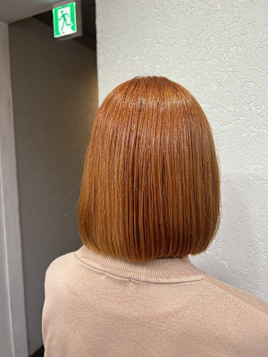 オレンジカラーボブ成増地下鉄成増大山