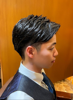 銀座　理容室　ビジネスマン