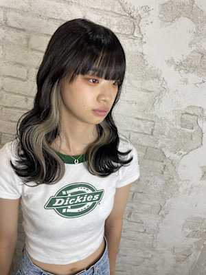 インナーカラーミルクティーベージュ成増地下鉄成増大山