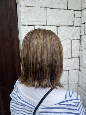 白髪ぼかしハイライト