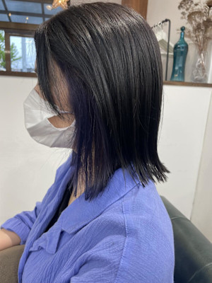 大人かわいい/ブルーバイオレットイヤリングカラー