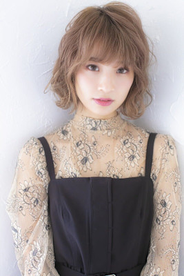 ミルクティーベージュボブヘア成増地下鉄成増大山