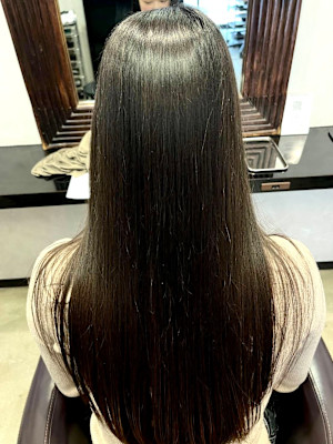 【アッシュブラック】大人美人/韓国ヘアモテ髪ロング