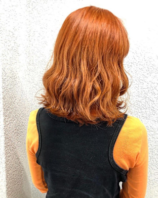 オレンジカラーブリーチカラー成増地下鉄成増大山