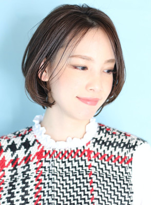 40代50代似合わせ小顔美髪シアーカラーカールショート