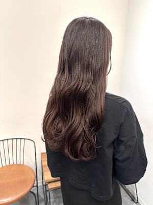 池袋 髪質改善 ゆる巻き ラベンダーブラウン♪