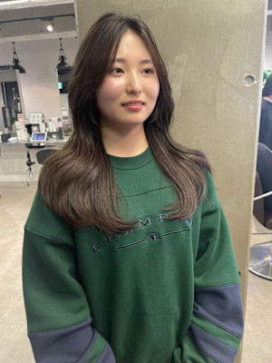 miu&中央林間　レイヤーカット　韓国ヘア