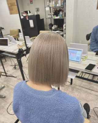 ミルクティーベージュボブ成増地下鉄成増大山