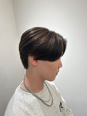 池袋/アッシュブラウン/ブラウンカラー/センターパート