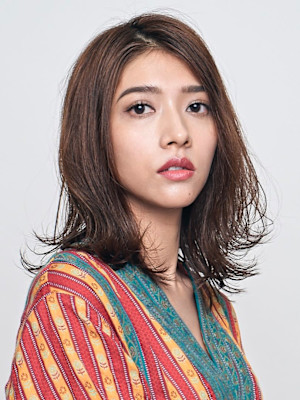 レイヤー/セミディカール/シアーカラー