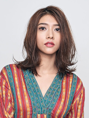 レイヤー/セミディカール/シアーカラー