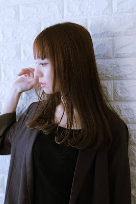 #2024#グレージュ#春#夏＃セミロング＃ストレート