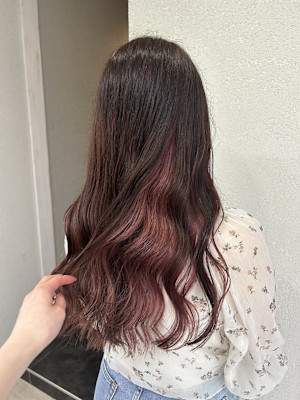 ピンクインナーカラー成増地下鉄成増大山