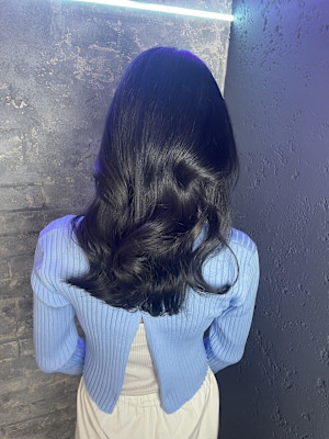 ブルーブラック艶カラー成増地下鉄成増大山