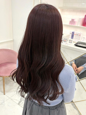 ブリーチなし！ほんのりラベンダーピンク＊まゆ