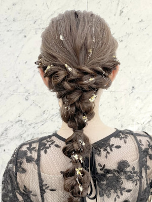 結婚式お呼ばれ ヘアセット mt___213r