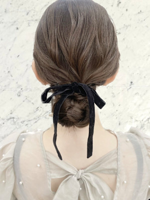 結婚式お呼ばれ ヘアセット mt___213r