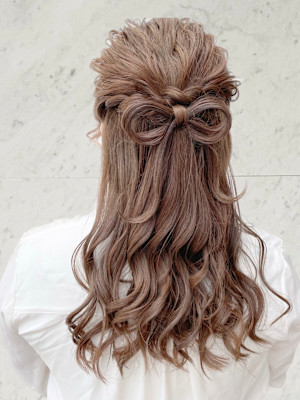 結婚式お呼ばれ ヘアセット mt___213r