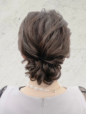 結婚式お呼ばれ ヘアセット mt___213r