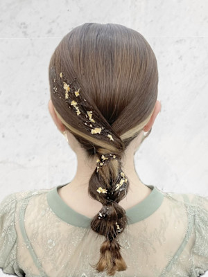結婚式お呼ばれ ヘアセット mt___213r