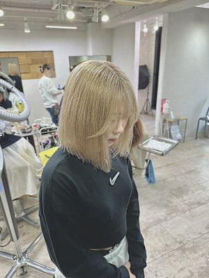 ミルクティーベージュブロンド成増地下鉄成増大山