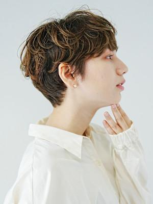 大人ショートパーマ