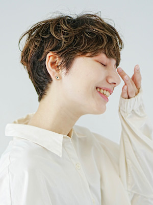 大人ショートパーマ