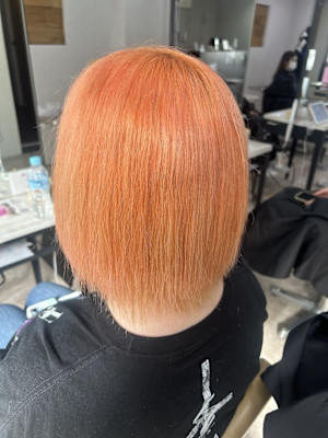 ペールオレンジボブヘア成増地下鉄成増大山