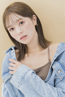 シースルーバングオリーブベージュなの成増地下鉄成増大山