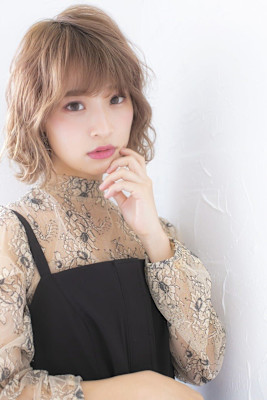 ミルクティーベージュボブ成増地下鉄成増大山