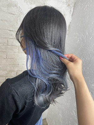 ブルーインナーカラー成増地下鉄成増大山