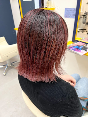 【髪仕度CORE／札幌市東区】ピンク系バレイヤージュ