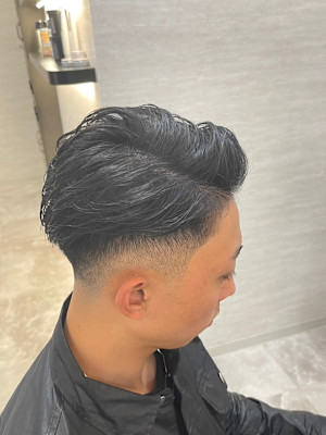 スキンフェード×七三ナチュラル