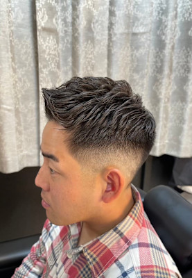 フェード×アップバング