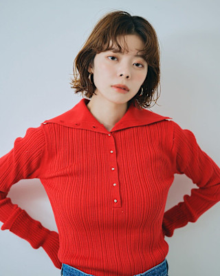 ボブ×ウェーブパーマ