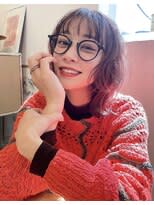 ワイドバング/オン眉/レイヤー/フェイスレイヤースタイル