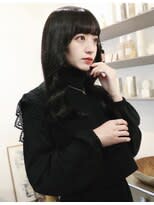 ブルーブラック/アッシュブラック/韓国風ヘア