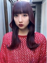 ベリーピンク/チェリーレッド/暖色カラー/ブリーチ/韓国風ヘ