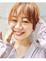 ハイトーンショート/オレンジカラー/暖色カラー