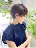 大人可愛い丸みショート