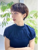 大人可愛い丸みショート