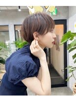 大人可愛い丸みショート