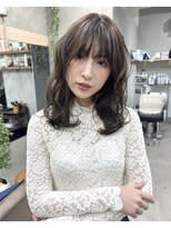 オリーブグレージュ/透明感カラー/オリーブベージュ