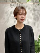 シースルーバングマッシュショート