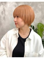 大人ショートまるみショートマッシュショートハイトーンショート