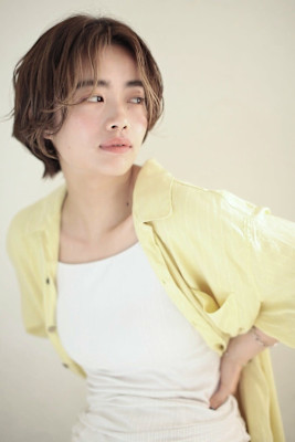 ウルフ　ショート　ボブ　パーマ　ハイライト　渋谷　代官山　