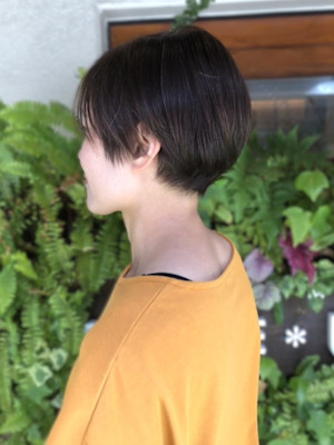 丸みショート　大人ショート　スタイリング簡単　20代30代