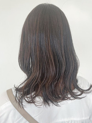 くびれ/ミディアム/ラベージュ