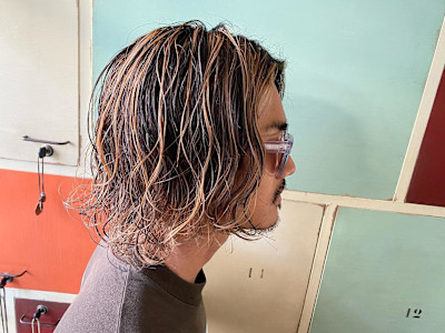 グランジハイライト✖️パーマ